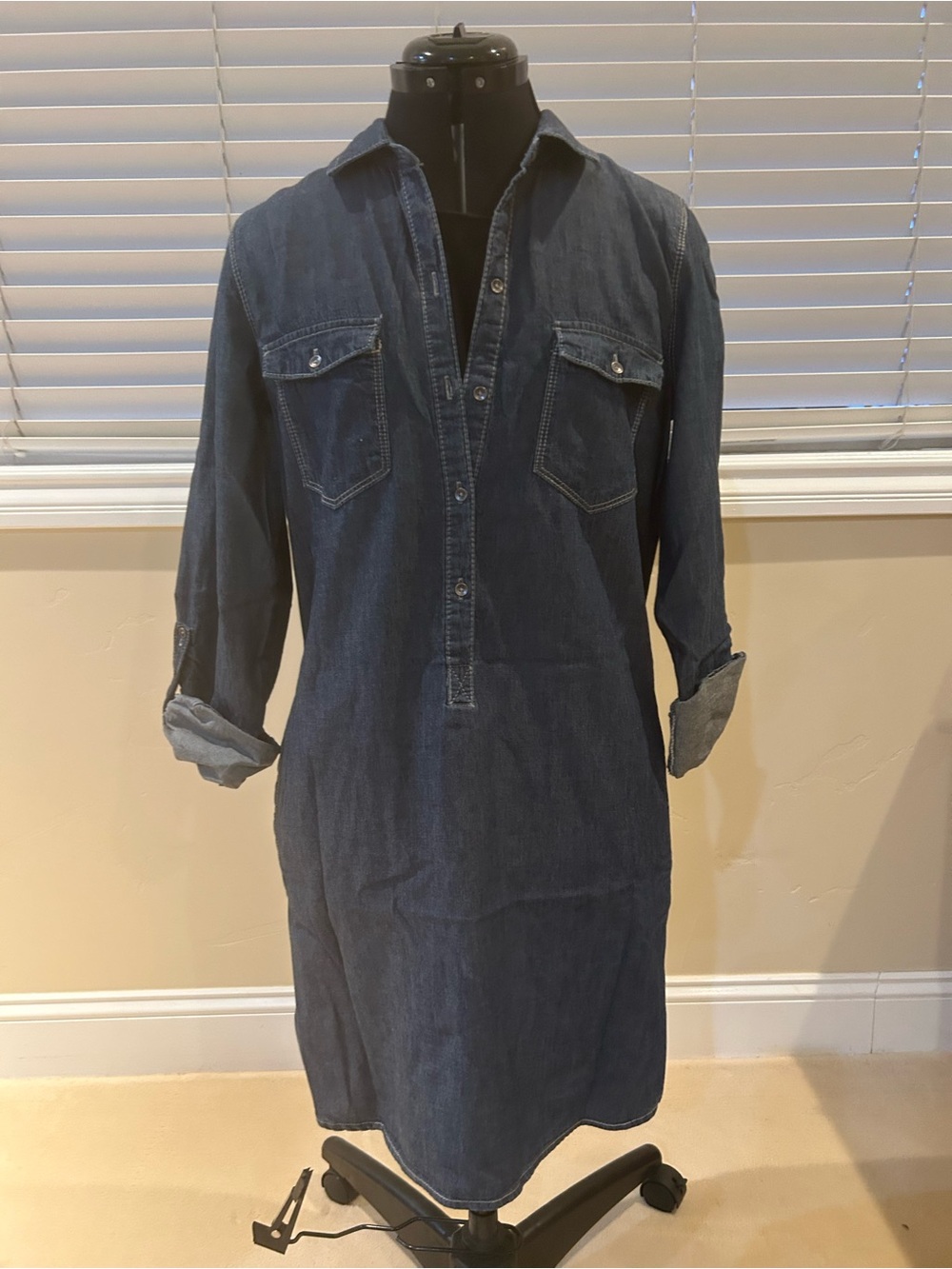 Girl Krazy Classic Blue Denim Shirt